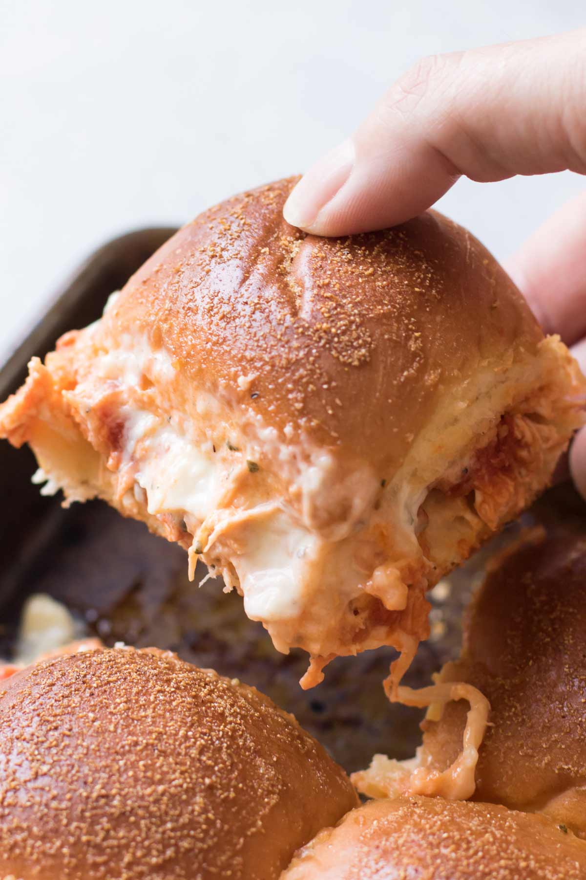 chicken parm slider