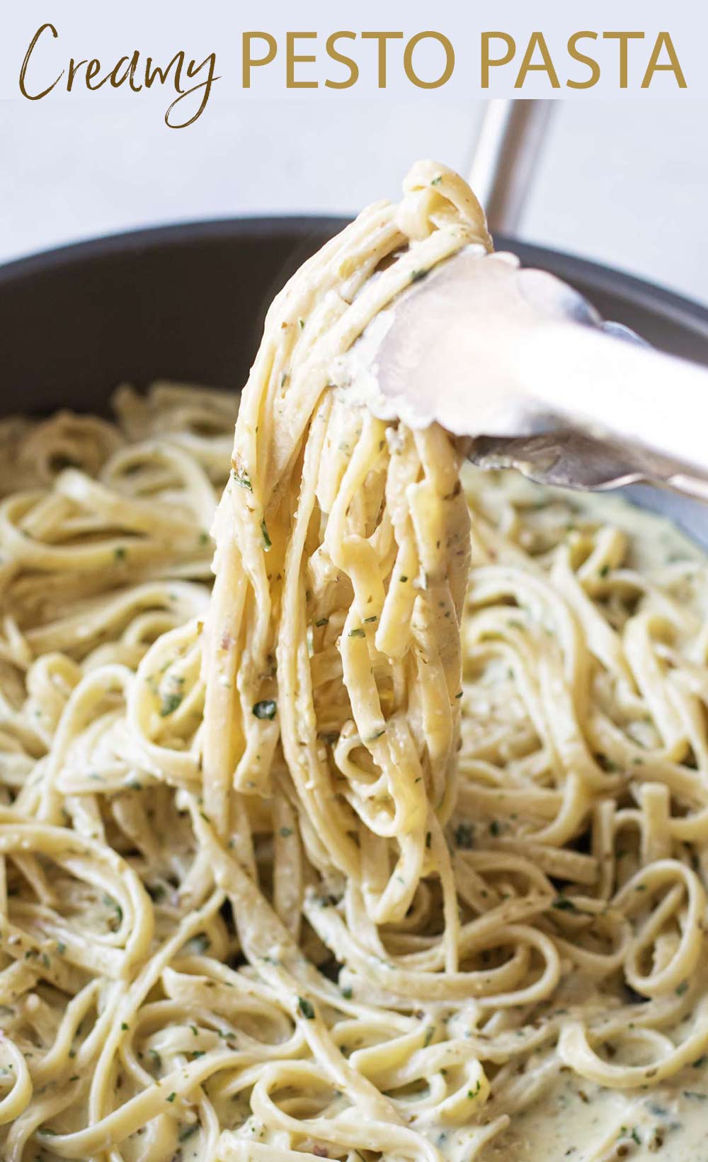 Creamy Pesto Sauce - Girl Gone Gourmet