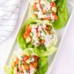 buffalo chicken lettuce wraps.