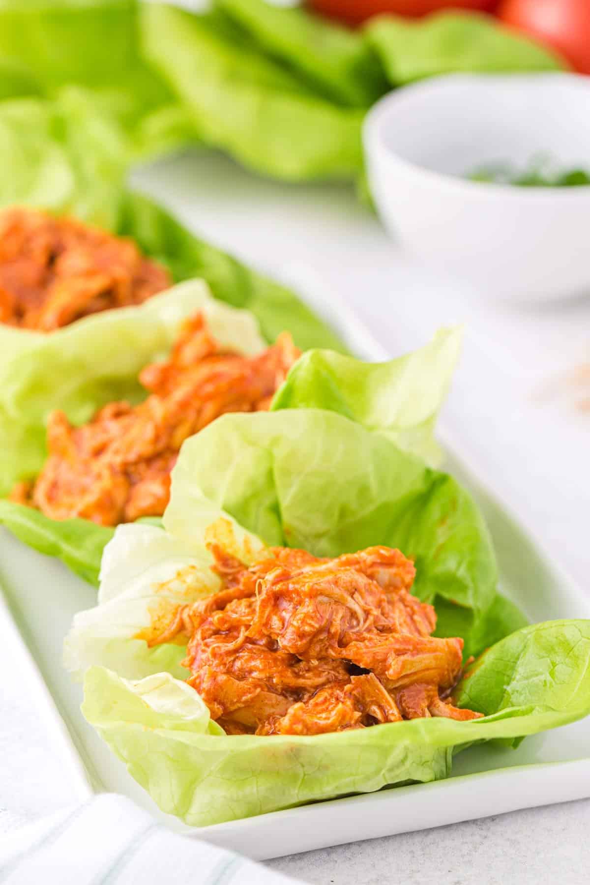 Buffalo Chicken Lettuce Wraps - Girl Gone Gourmet