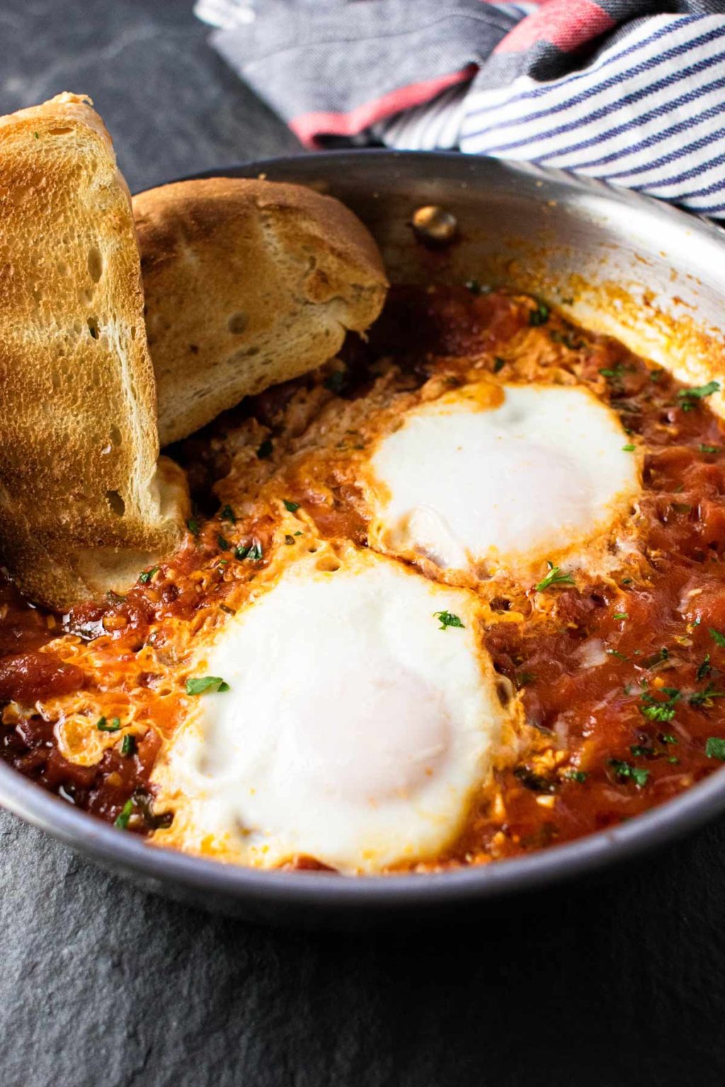 Eggs in Purgatory (Eggs in Tomato Sauce) Girl Gone Gourmet