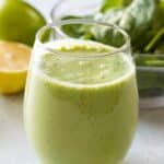 green apple smoothie pinterest image.