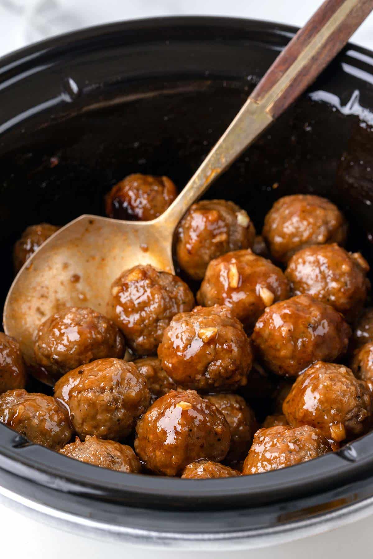 Honey Garlic Meatballs (5 Ingredients)
