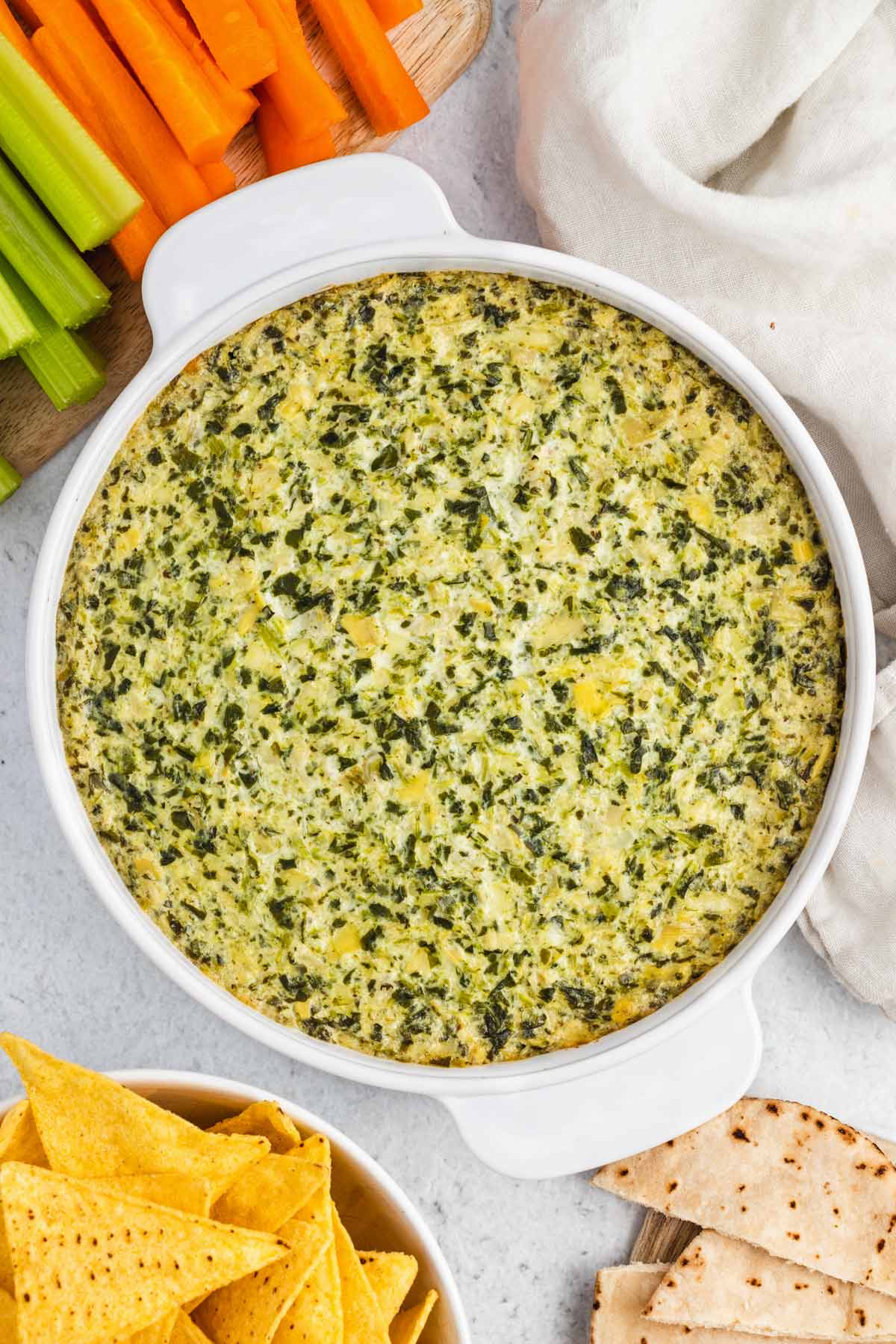 the baked dip.