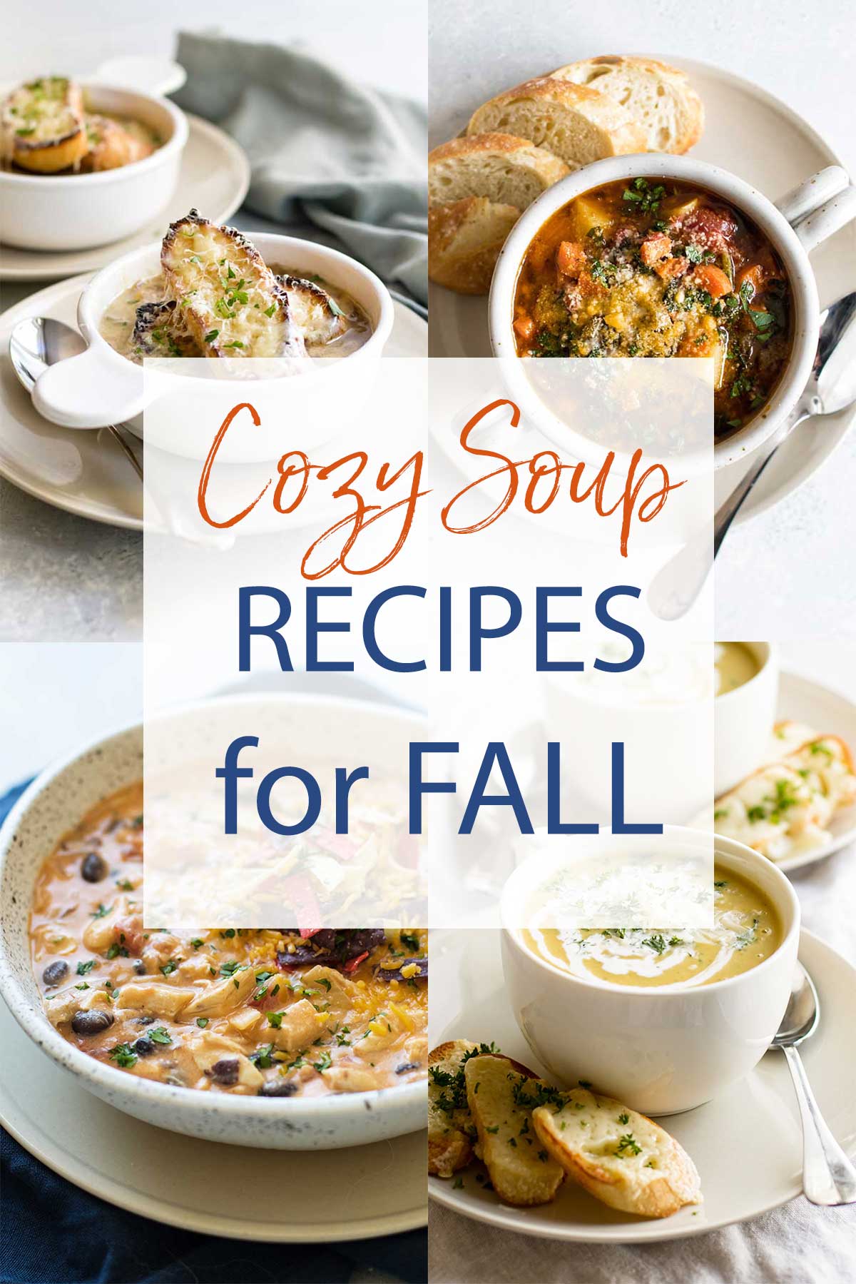 soup recipes collage.