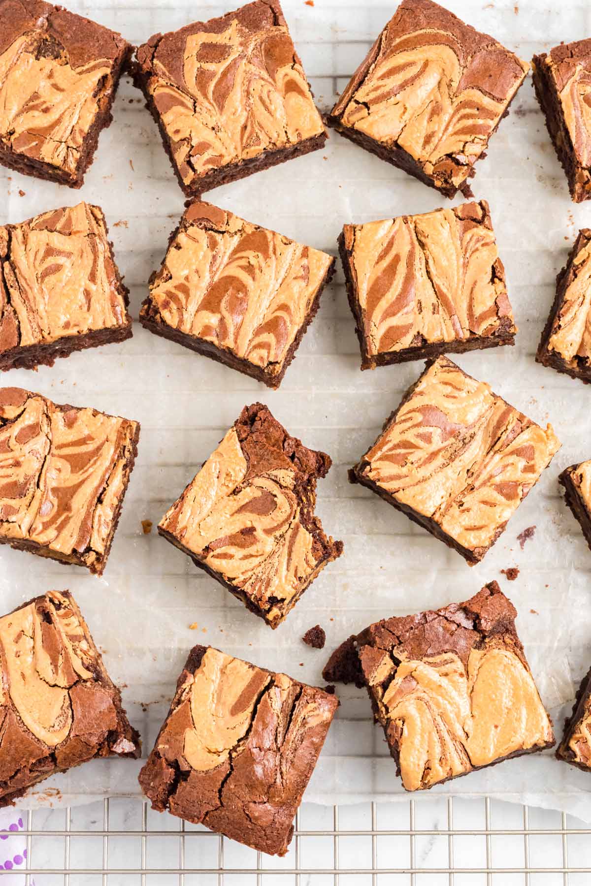 peanut butter chocolate brownies.