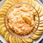 pimento cheese spread in a bowl.