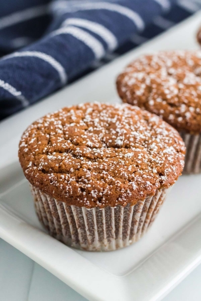 gingerbread muffins.