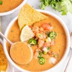 creamy pinto bean soup.