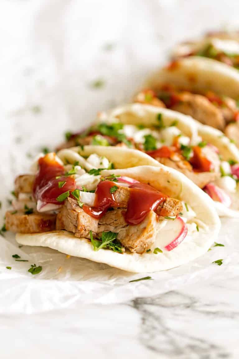 BBQ Pork Tenderloin Tacos