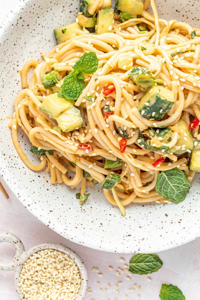 Spicy Peanut Udon Noodles Girl Gone Gourmet