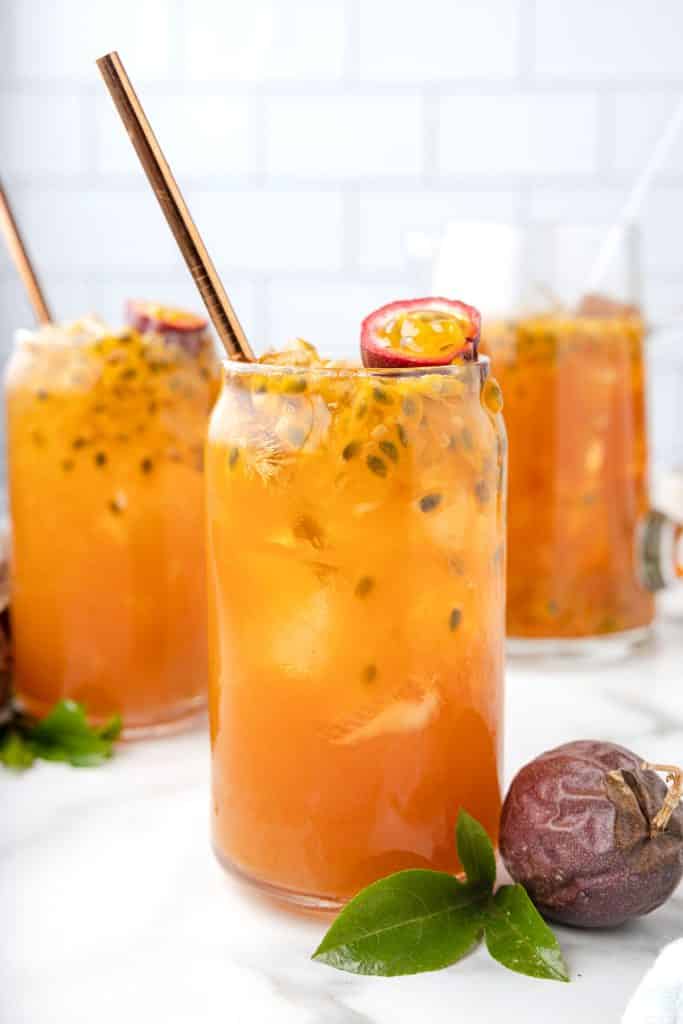 Passion Fruit Iced Tea (Only 4 Ingredients!) Girl Gone Gourmet