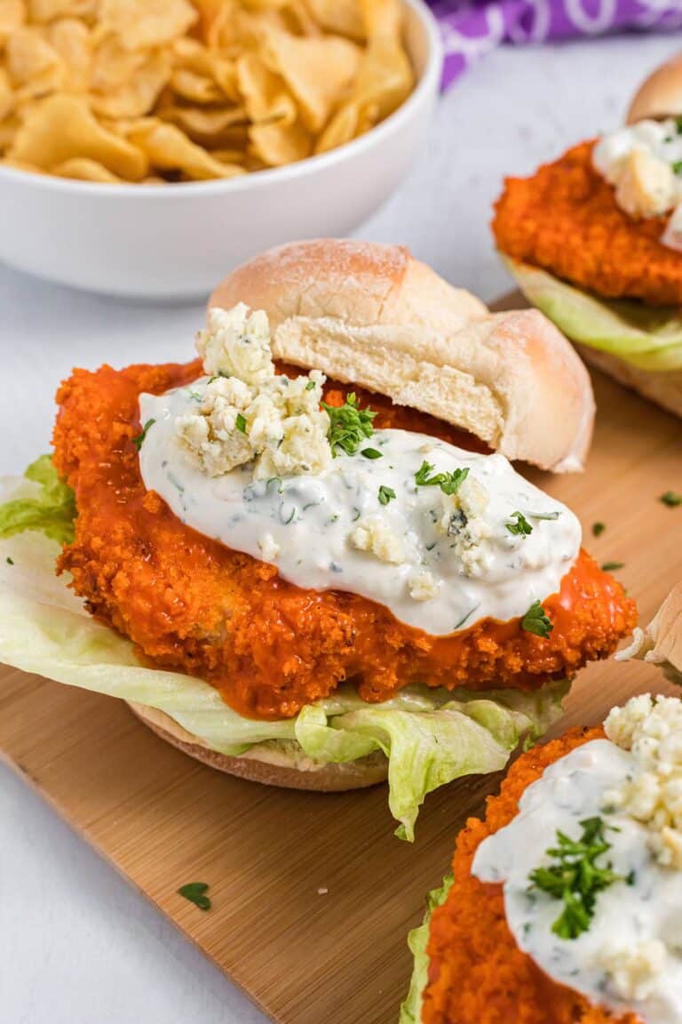 a buffalo chicken sandwich.