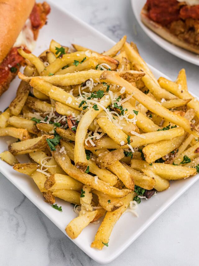 Garlic Parm Fries Recipe Girl Gone Gourmet