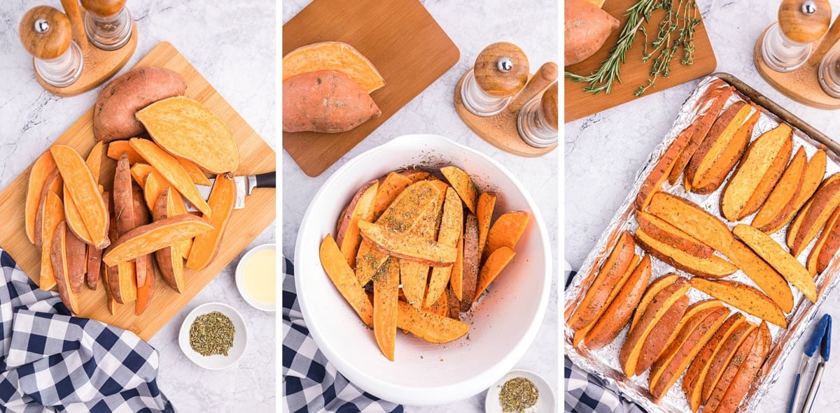 how to make roasted sweet potatoes.