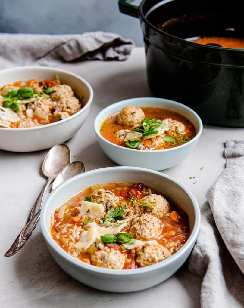 Meatball Wild Rice Soup Girl Gone Gourmet