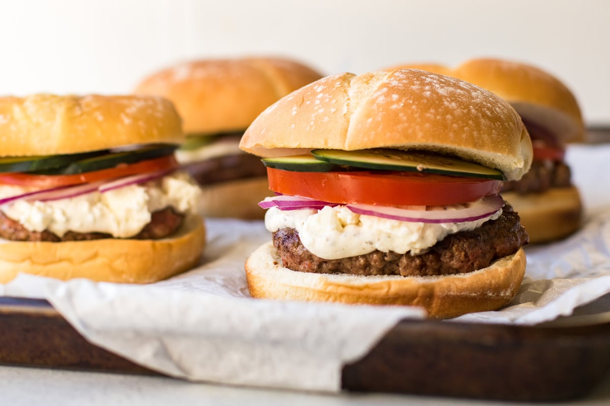 greek burgers.