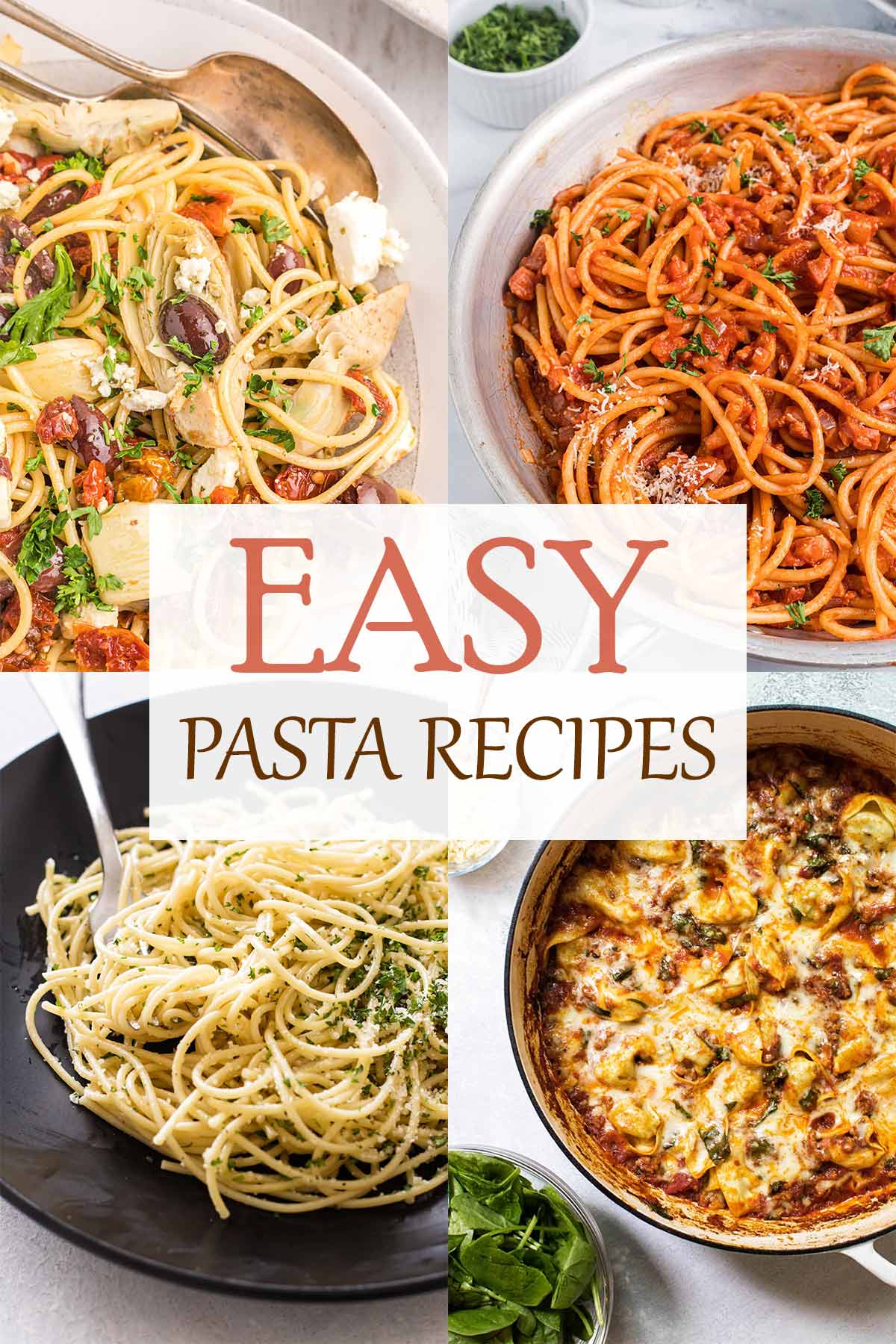 20+ Easy Pasta Recipes - Girl Gone Gourmet