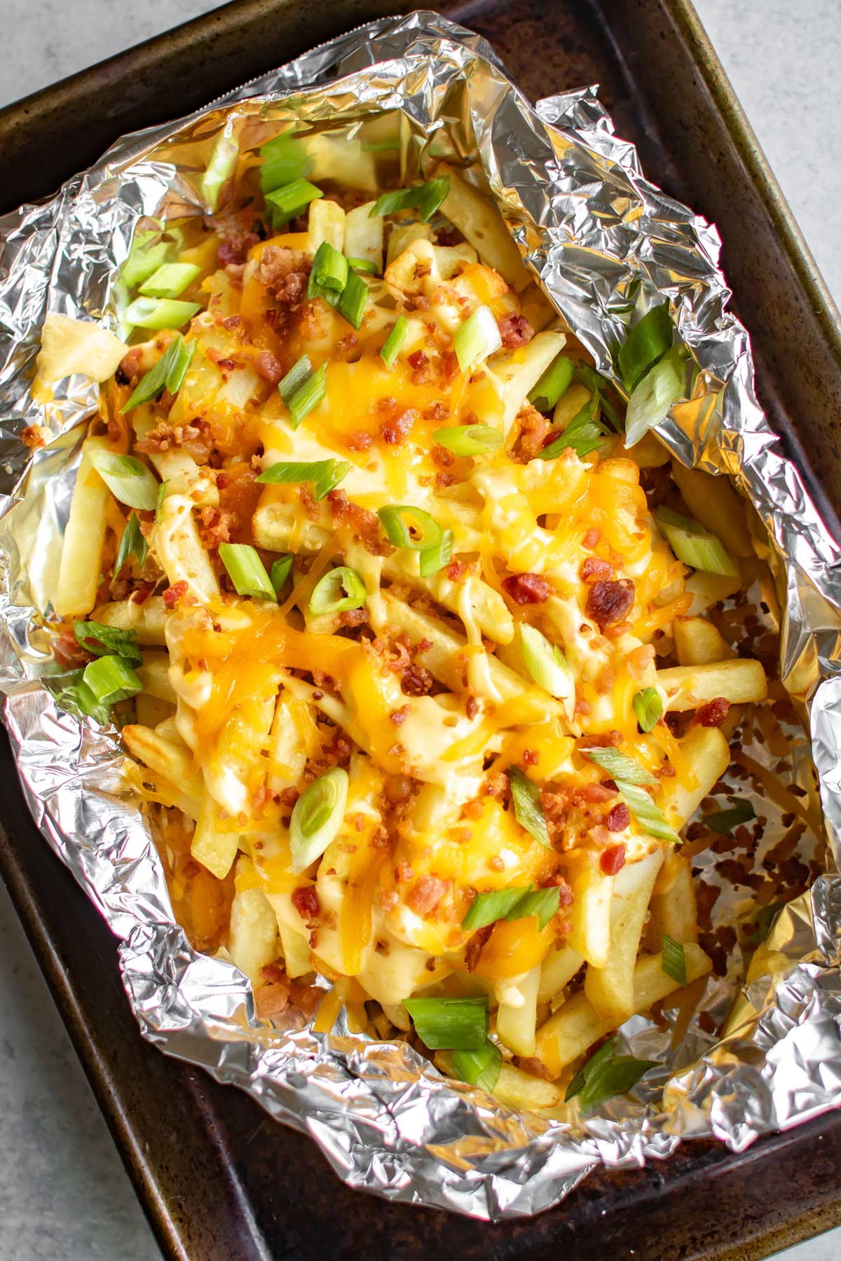 Easy Cheese Fries - Girl Gone Gourmet