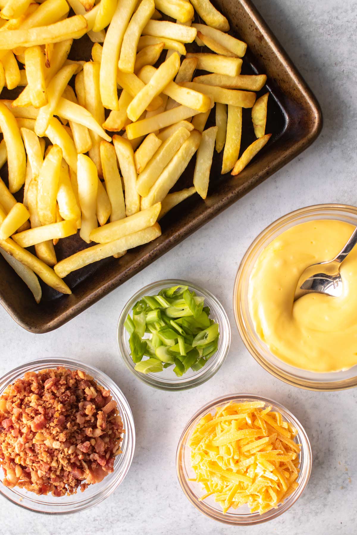 Easy Cheese Fries - Girl Gone Gourmet