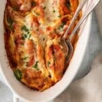 a pan of stuffed shells.