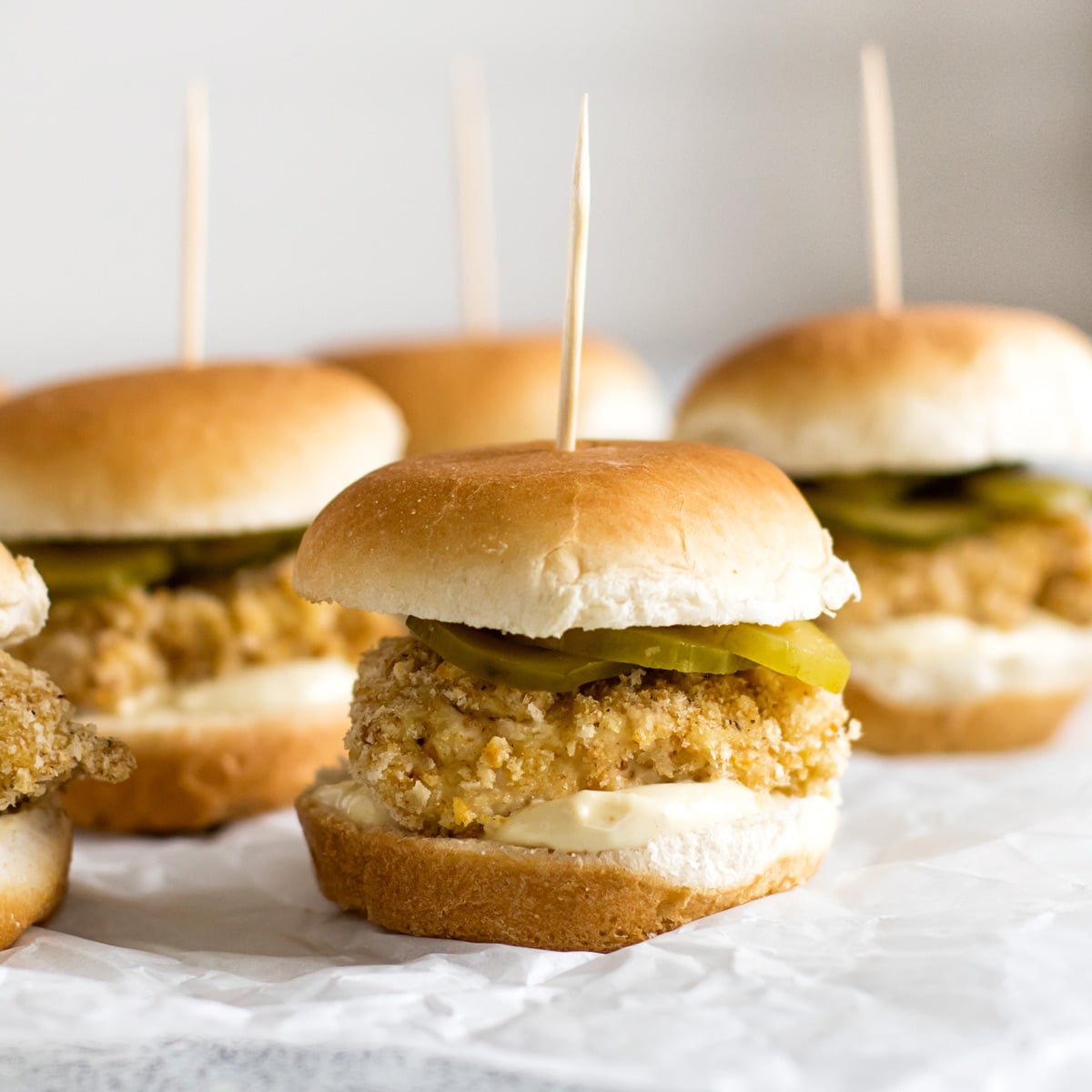 chicken sliders.
