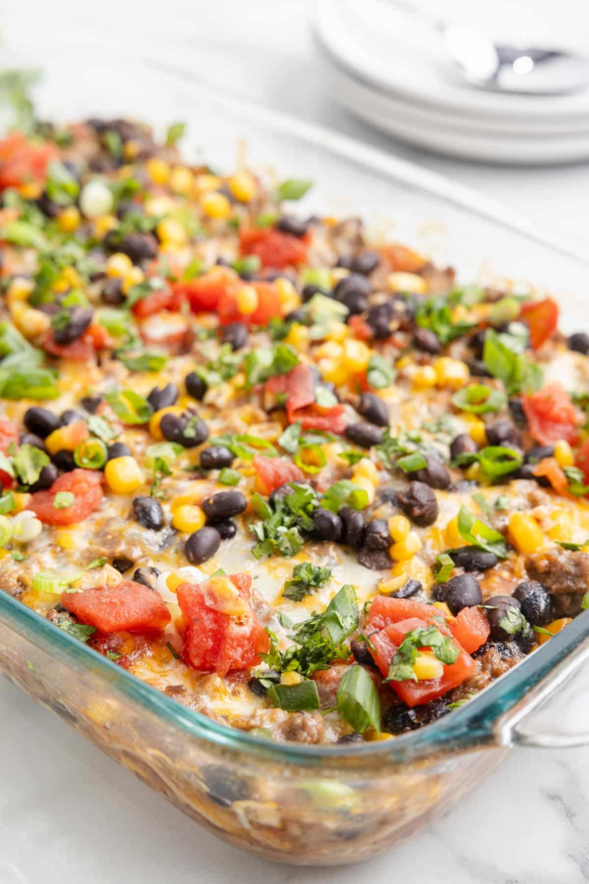 baked enchilada casserole.