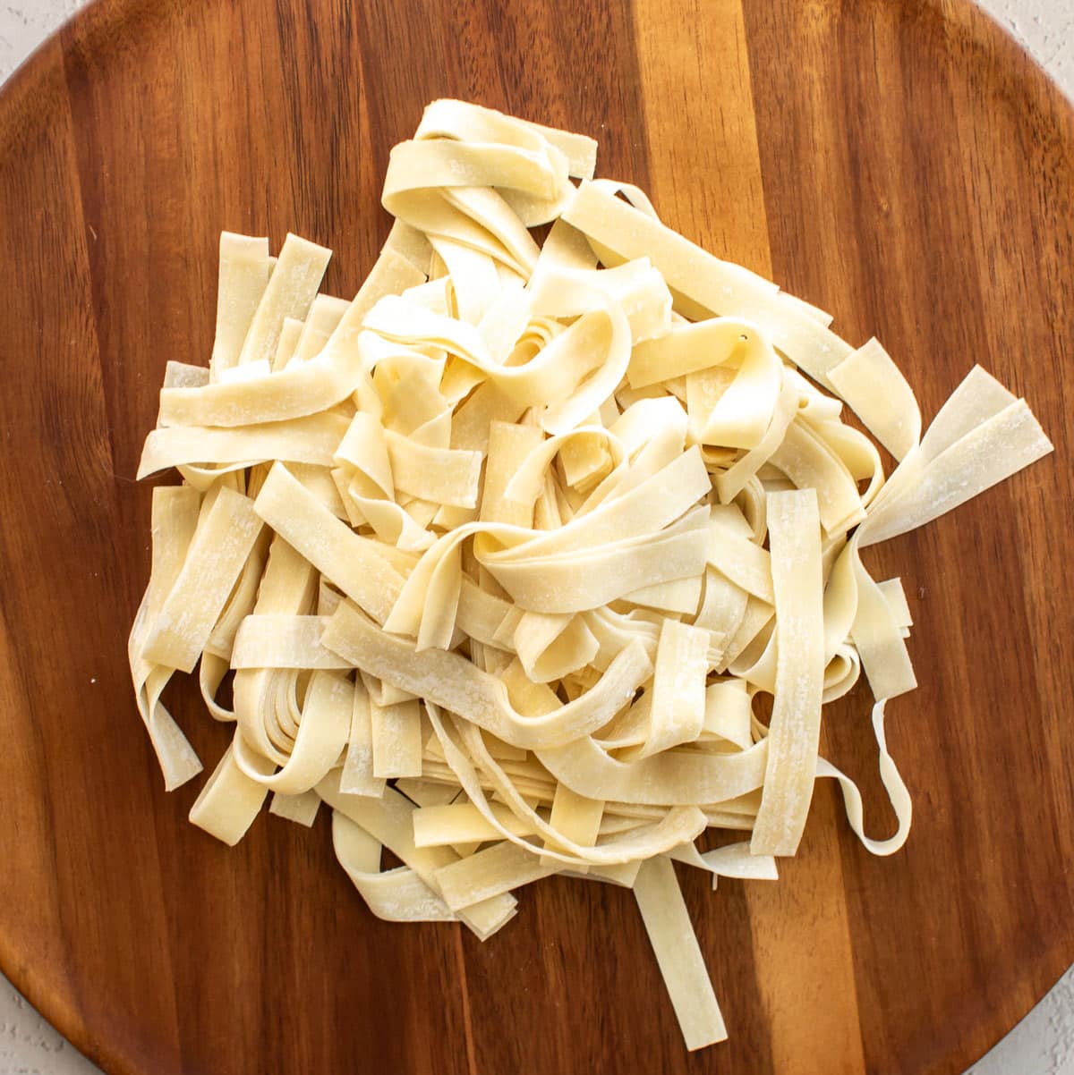 the wonton wrappers cut into strips.
