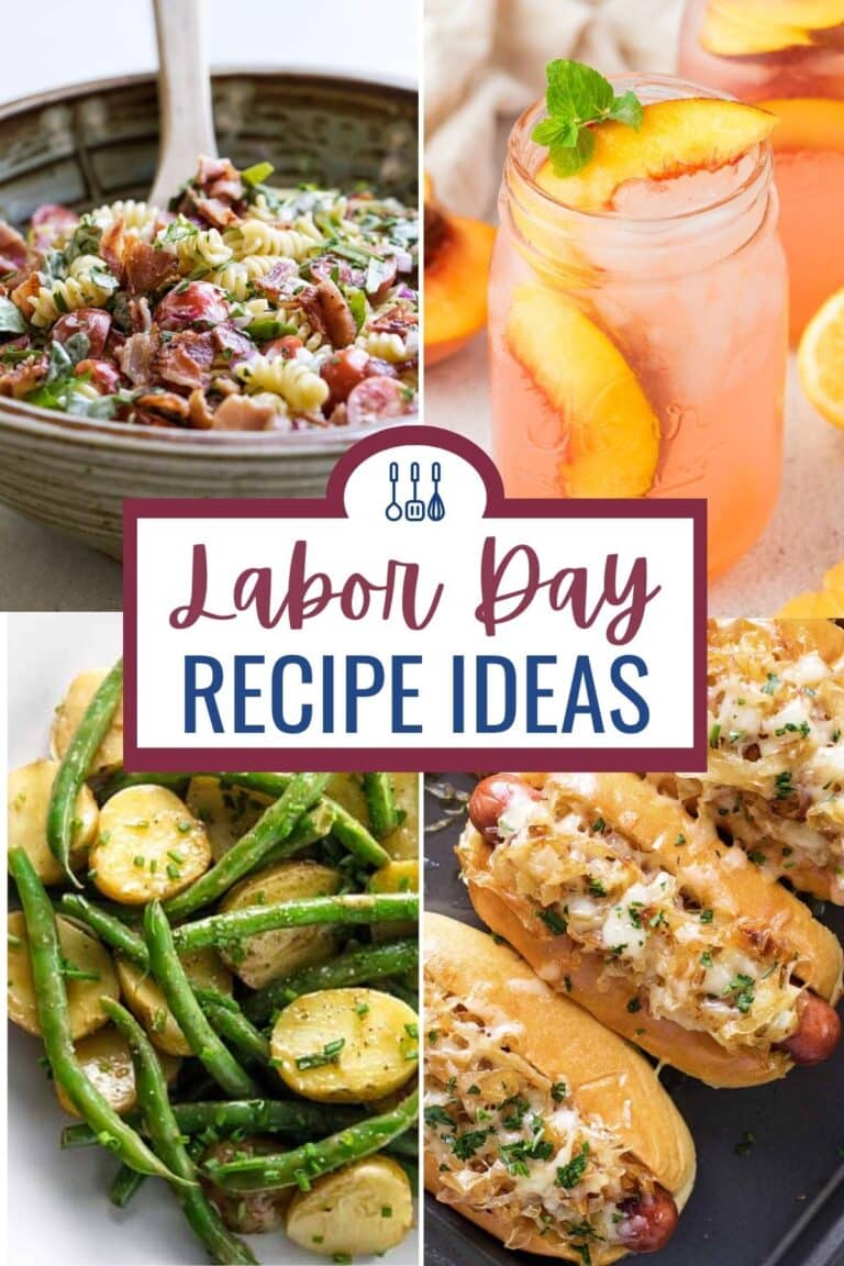 labor day recipes collage.
