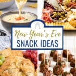 new year's snack ideas pinterest image.