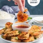 panko shrimp pinterest graphic.