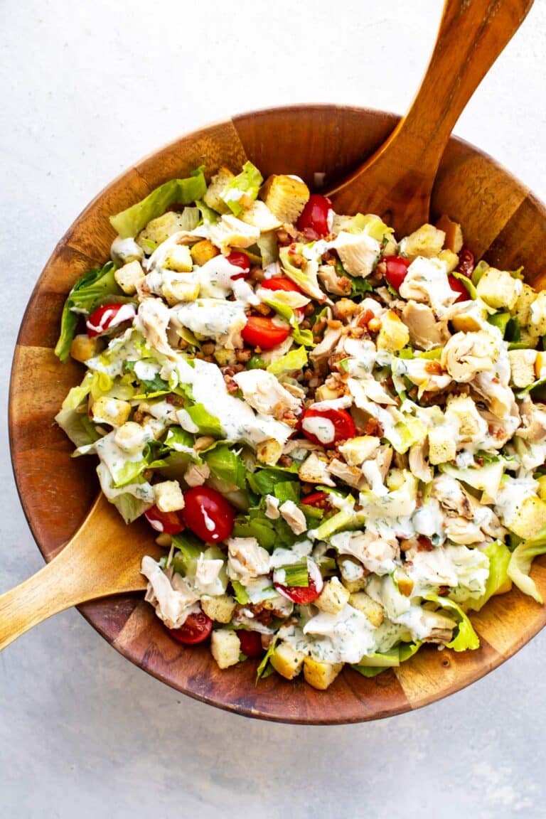 the salad in a serving bowl.