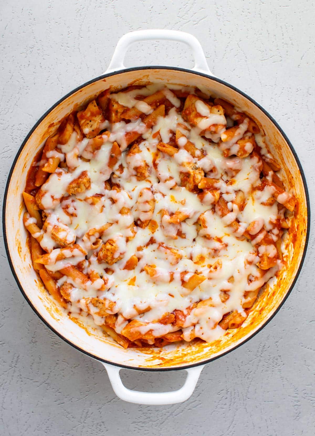 the melted cheese on top.