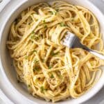 fettuccine alfredo pin image.