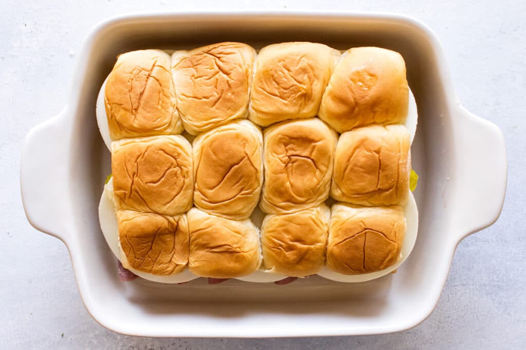 the top roll piece placed on top.