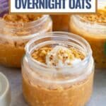 pumpkin overnight oats pinterest image.