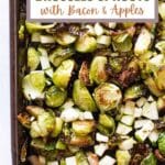 roasted brussels sprouts pinterest image.