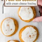 pumpkin cookies pinterest image.