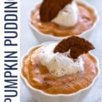 pumpkin pudding pin image.