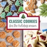 christmas cookies photo collage.