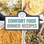 comfort food recipe pinterest image.