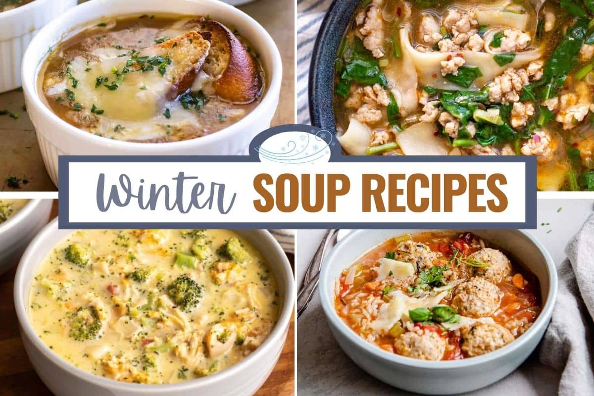soup recipes collage.