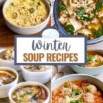 winter soup recipes pinterest image.
