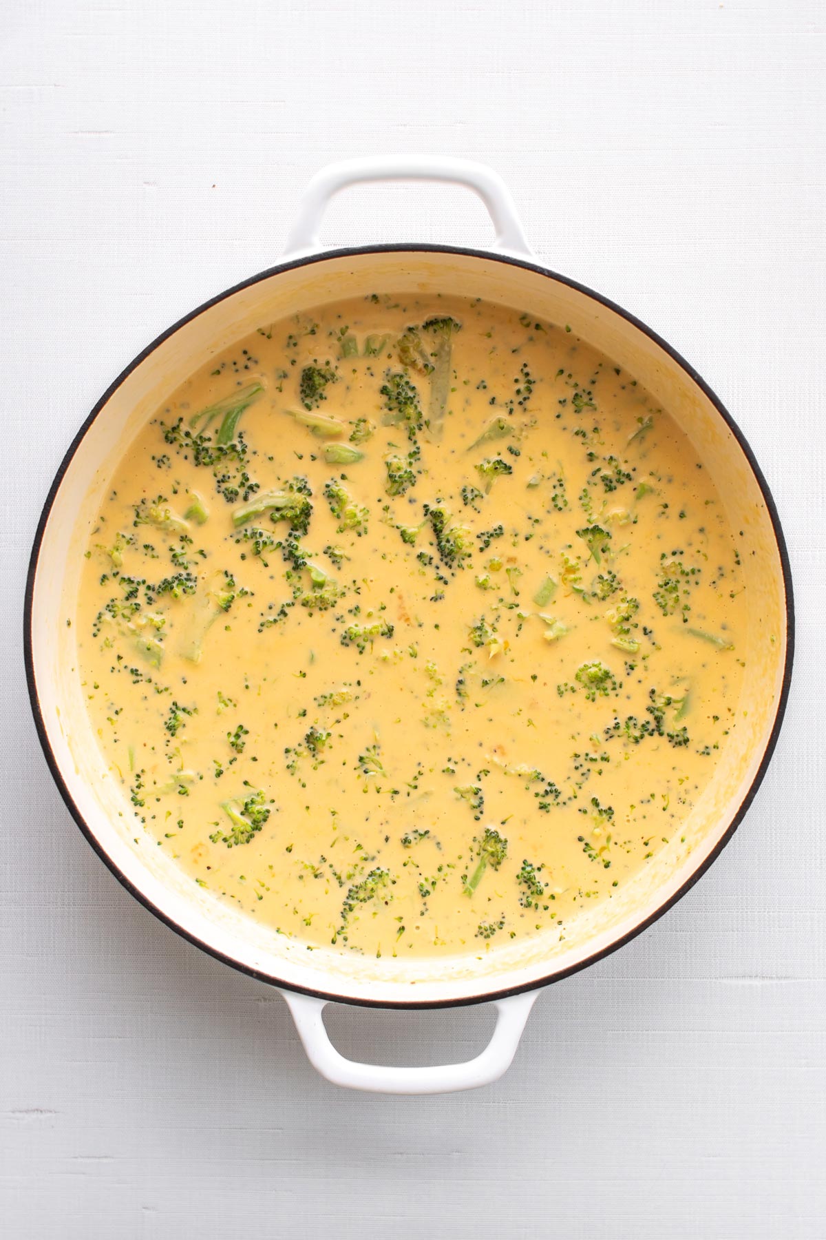 the broccoli cheddar cheese sauce.