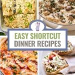 shortcut dinners pinterest image.