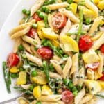 pasta primavera pin image