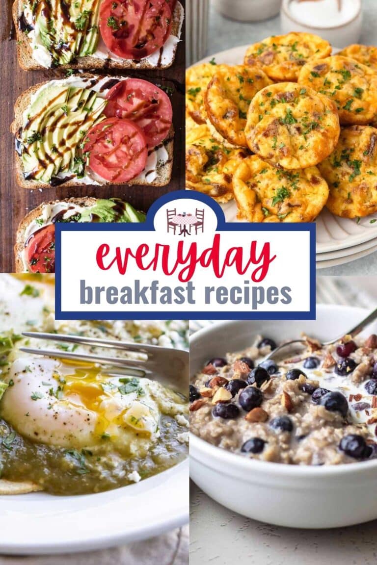 easy recipes photo collage.
