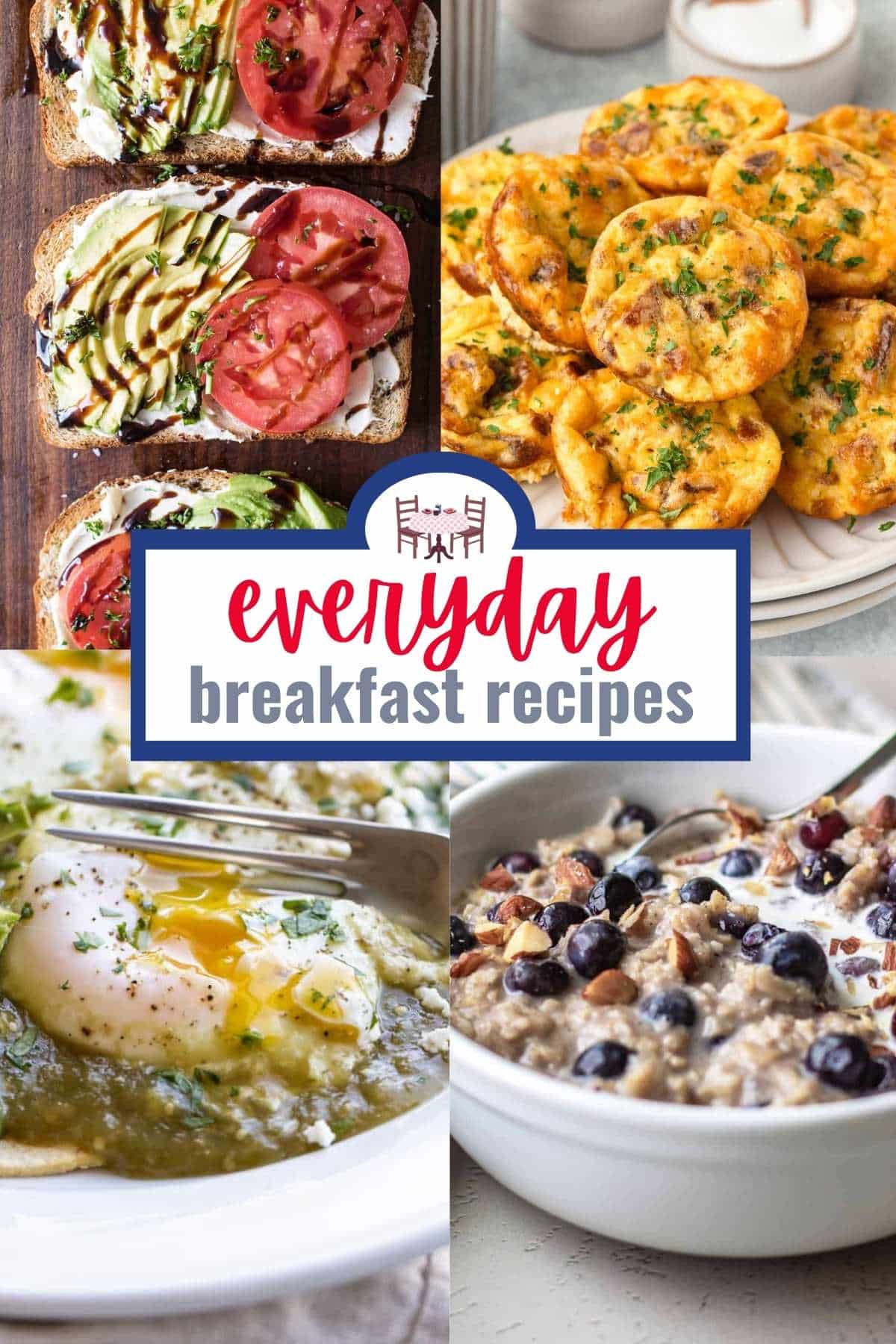 easy recipes photo collage.