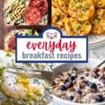 breakfast recipes pin image.